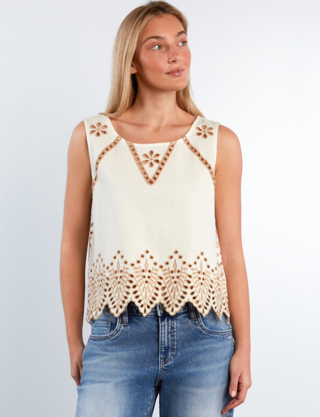 Alison Eyelet Top